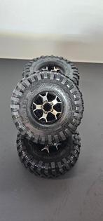 Traxxas Canyon Trail 1.9 banden op beadlock velgen nieuw 4x, Hobby en Vrije tijd, Elektro, Auto offroad, Nieuw, Ophalen of Verzenden