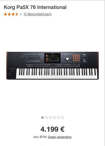 korg pa5x  76 key met garantie 
