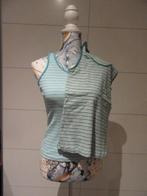 2x topje / shirt - blauw - wit - groen - zomer - hemdje, Kleding | Dames, Topjes, Ophalen of Verzenden, Gedragen, Maat 34 (XS) of kleiner