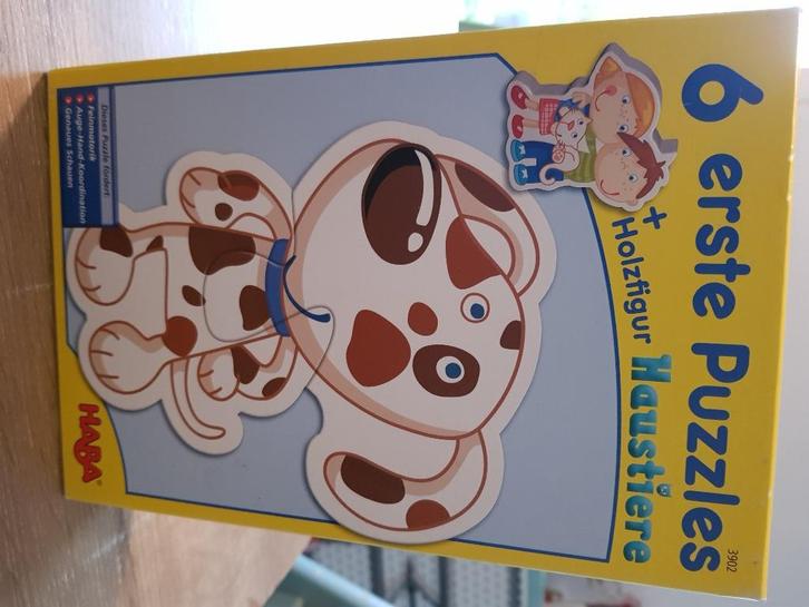 Haba 6 eerste puzzels, Kinderen en Baby's, Speelgoed | Kinderpuzzels, Zo goed als nieuw, 2 tot 4 jaar, Minder dan 10 stukjes, Ophalen of Verzenden