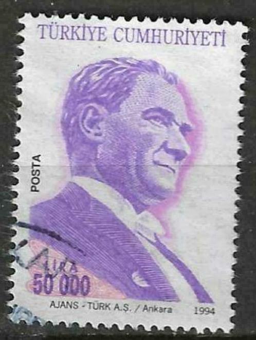 Turkije 1994 - Yvert 2779 - Beeltenis van Ataturk (ST), Timbres & Monnaies, Timbres | Europe | Autre, Affranchi, Envoi