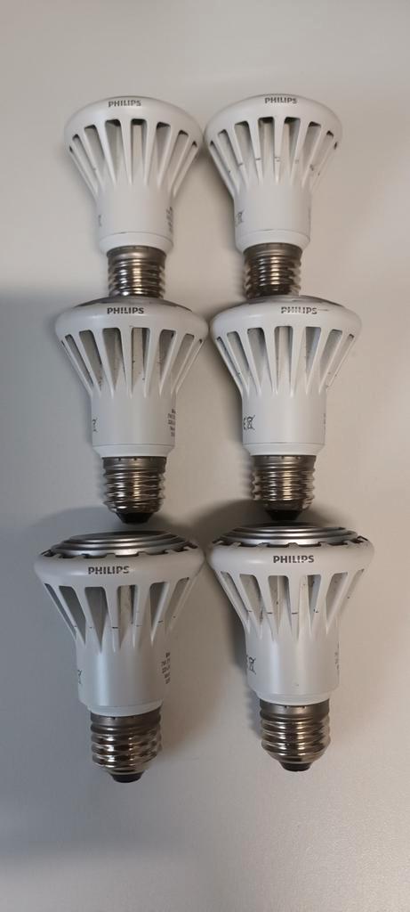 6 stuks Philips led buiten/binnen spots 7wat 2700k warm wit, Tuin en Terras, Buitenverlichting, Zo goed als nieuw, Spots, Aluminium