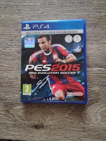 PS4 game Pro Evolution soccer 2015 beschikbaar voor biedingen