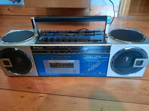 Vintage radiobandrecorder uit de jaren 80, Audio, Tv en Foto, Radio's, Gebruikt, Radio, Ophalen