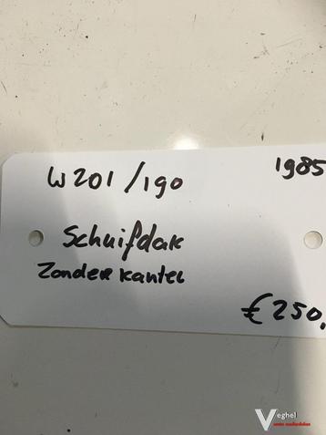 Mercedes w201 / 190 serie 1985 Schuifdak ( zonder kantel ) beschikbaar voor biedingen