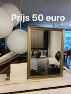 spiegel met goude kleurige kader, Huis en Inrichting, Woonaccessoires | Spiegels, Ophalen