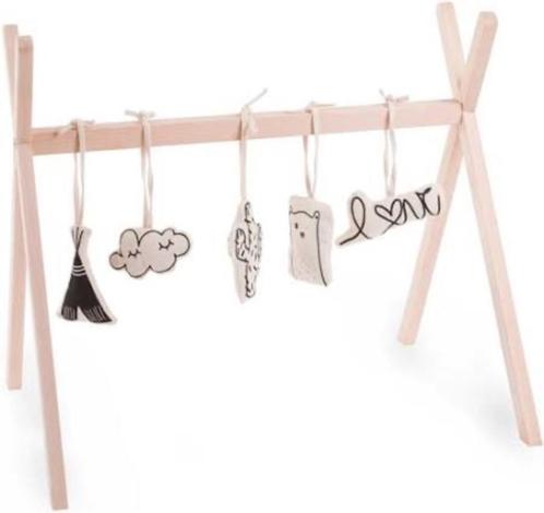 Childhome Tipi Babygym Naturel incl. speeltjes, Kinderen en Baby's, Speelgoed | Babyspeelgoed, Zo goed als nieuw, Babygym, Ophalen