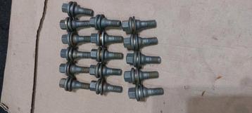 Lot de 16 goujons de roues tôe/alu Peugeot/Citroen, Autos : Pièces & Accessoires, Enlèvement, Jante(s)
