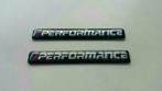 2x Bmw M Performance logos/emblemen > zwart/zilver, Ophalen of Verzenden