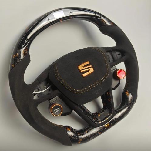 Seat forged carbon alcantara stuur bronze koperen flakes, Auto-onderdelen, Besturing, Seat, Nieuw, Ophalen of Verzenden