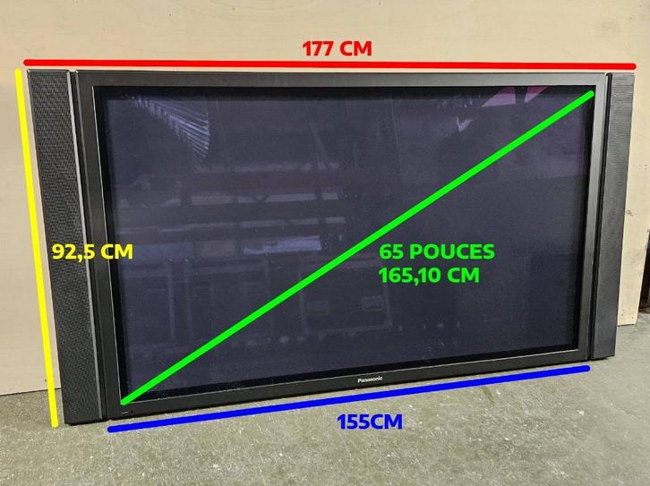 Panasonic 65” plasma pro scherm + luidsprekers + muurbeugel, Audio, Tv en Foto, Televisies, Gebruikt, 100 cm of meer, Full HD (1080p)