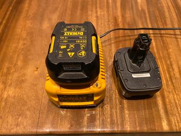 Dewalt 2x battery 18v + lader 