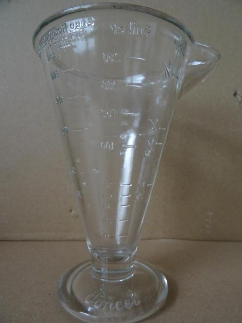 Curiosa antieke maatbeker Poncet maatbeker maatkan 16cm 1940, Antiek en Kunst, Curiosa en Brocante, Ophalen of Verzenden