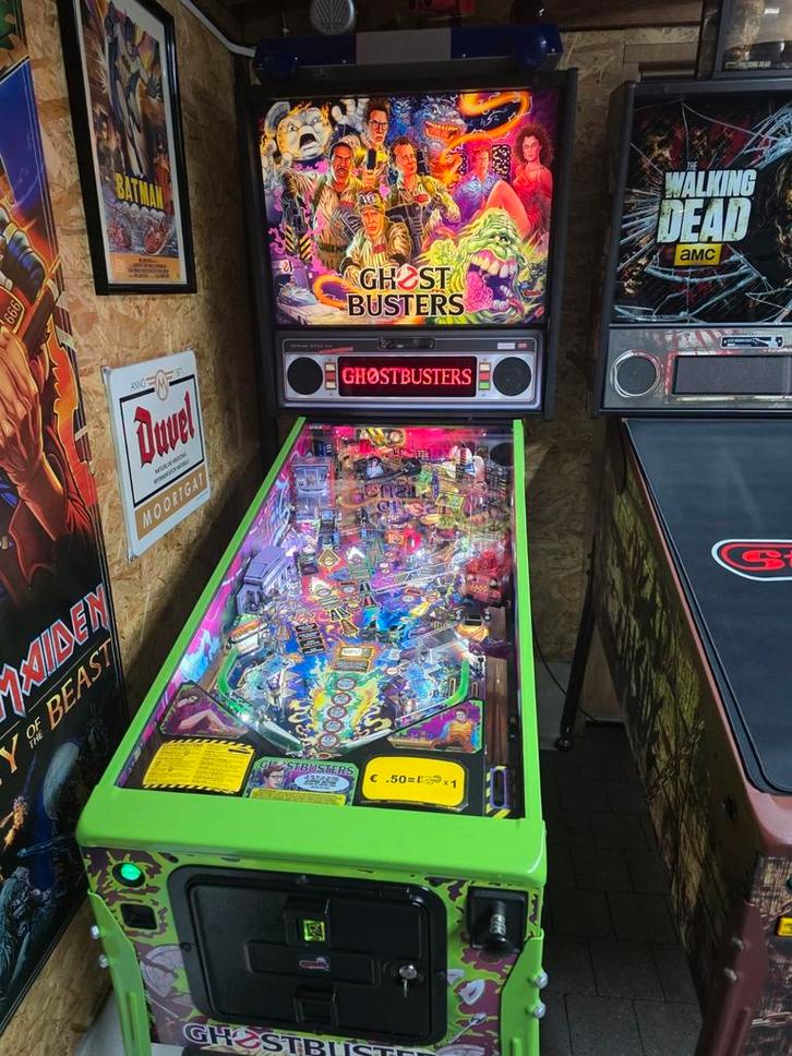 Ruil HUO Ghostbusters LE + Topper, Verzamelen, Automaten | Flipperkasten, Zo goed als nieuw, Dot-matrix, Flipperkast, Stern, Ophalen