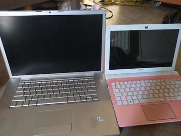 (kapot) MacBook Pro + sony laptop  beschikbaar voor biedingen