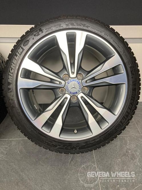 18” originele Mercedes C W205 velgen + winterbanden 5x112, Auto-onderdelen, Banden en Velgen, Banden en Velgen, Winterbanden, 18 inch