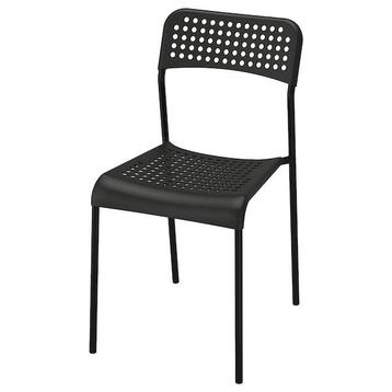 4x Adde chaises/chairs (noir/black)