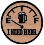I need beer stoffen opstrijk patch embleem, Verzenden, Nieuw, Overige typen