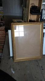 Houten vergulde lijst - 62 x 79 cm binnenkant, Ophalen of Verzenden
