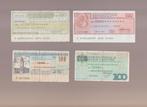Lot de 4 billets de banque Italie lire, Série, Envoi, Italie