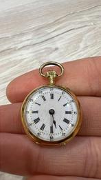 Zakhorloge Cylinder 18K gold, Handtassen en Accessoires, Overige merken, Zakhorloge, Met bandje, Ophalen of Verzenden