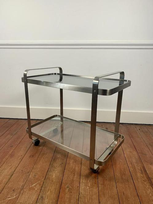 Rolwagen uit 1960-70 in de stijl van Martini & Rossi, Huis en Inrichting, Tafels | Sidetables, Gebruikt, 25 tot 50 cm, 50 tot 100 cm