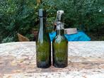 Oude vintage bierflessen L Van Goethem Oplinter, Ophalen of Verzenden, Gebruikt