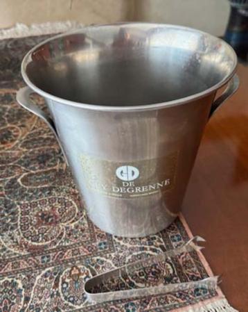 Champagne-wijnkoeler Guy Degrenne + ijs tang  - nieuw staat beschikbaar voor biedingen