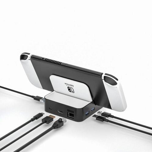 Switch Dock - Docking Station - Nintendo Switch, Games en Spelcomputers, Spelcomputers | Nintendo Consoles | Accessoires