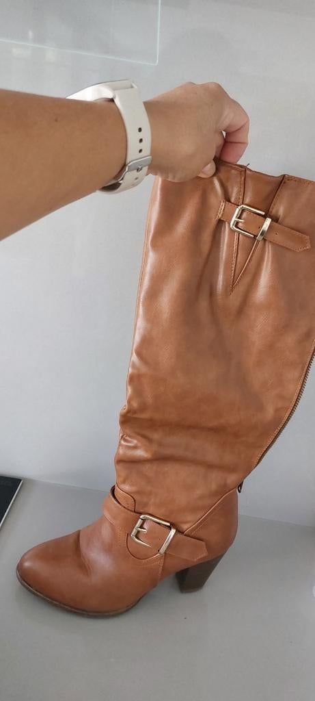 Bruine laars hak 38, Ophalen of Verzenden, Zo goed als nieuw