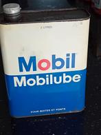 Vintage olieblik Mobil Mobilube, Verzamelen, Ophalen of Verzenden, Zo goed als nieuw