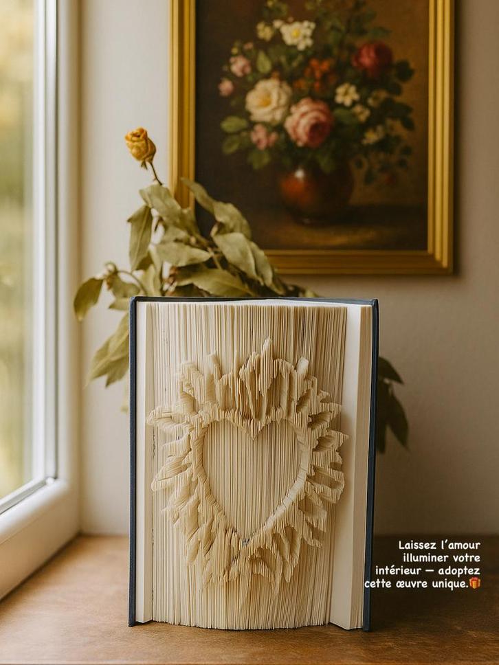 Love Book Art - Geweldig om te geven of te versieren, Huis en Inrichting, Woonaccessoires | Kamerschermen, Zo goed als nieuw, Ophalen of Verzenden