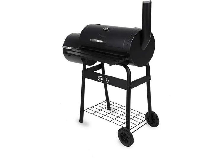 Buccan BBQ – Bunbury Double Barrel, Tuin en Terras, Houtskoolbarbecues, Nieuw, Met accessoires, Ophalen