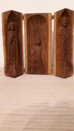 Triptyque religieux en bois, Ophalen of Verzenden