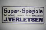 Panneau d'affichage en carton Super Spéciale J. Verleysen Br, Collections, Marques de bière, Panneau, Plaque ou Plaquette publicitaire