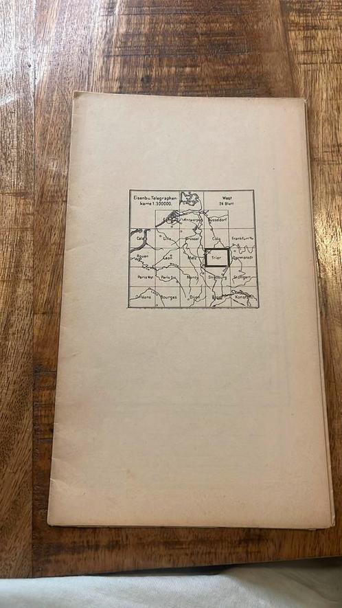 Militaire Duitse stafkaart Trier 1915, Verzamelen, Militaria | Algemeen, Ophalen of Verzenden