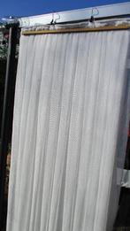 2 Witte glasgordijnen vitrage voor grote raam, Huis en Inrichting, Stoffering | Gordijnen en Lamellen, 200 cm of meer, 150 tot 200 cm