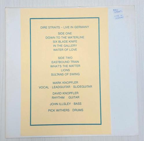 DIRE STRAITS Bootleg, Live In Germany (1979), Cd's en Dvd's, Vinyl | Rock, Gebruikt, Ophalen of Verzenden