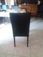 Fauteuil en cuir noir, Comme neuf, Enlèvement, Cinq, Six Chaises ou plus, Kan zowel in een modern als klassiek interieur.