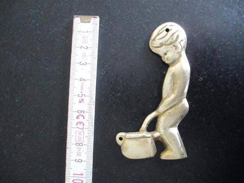koperen manneke pis toilet wc bord verzamel badkamer, Antiek en Kunst, Antiek | Brons en Koper, Koper, Ophalen of Verzenden
