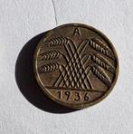 Duitsland 5 reichspfennig, 1936-Muntmeesterteken A-Berlijn, Ophalen of Verzenden, Duitsland, Losse munt