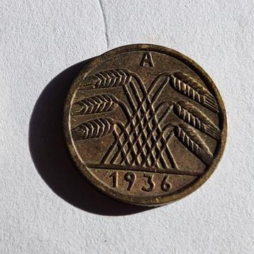 Duitsland 5 reichspfennig, 1936-Muntmeesterteken A-Berlijn beschikbaar voor biedingen