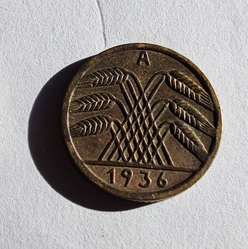 Duitsland 5 reichspfennig, 1936-Muntmeesterteken A-Berlijn, Postzegels en Munten, Munten | Europa | Niet-Euromunten, Losse munt