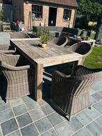 6 wicker tuinstoelen all seasons, Tuin en Terras, Tuintafels, Ophalen, Zo goed als nieuw, Wicker