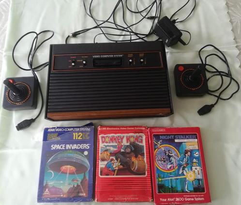 Atari CX 2600 AP + 3 spelletjes, Games en Spelcomputers, Games | Atari, Gebruikt, Atari 2600, Ophalen of Verzenden