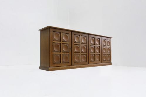 Vintage Brutalist Sideboard, Antiquités & Art, Antiquités | Livres & Manuscrits, Enlèvement