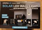 Buitenverlichting met sensor en zonnepaneel Dreamled, Jardin & Terrasse, Éclairage extérieur, Énergie solaire, Synthétique, Moins de 50 watts