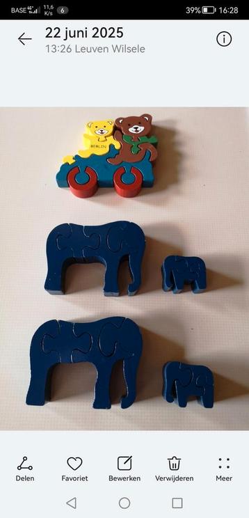 Houten puzzel voor kinderen  beschikbaar voor biedingen
