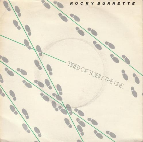 Rocky Burnette ‎– Tired Of Toein' The Line ' 7 - Comme neuf, CD & DVD, Vinyles | Rock, Comme neuf, Rock and Roll, Autres formats