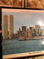 Originele reclame poster1960 New York twin tower skyline, Collections, Comme neuf, Publicité, Enlèvement ou Envoi